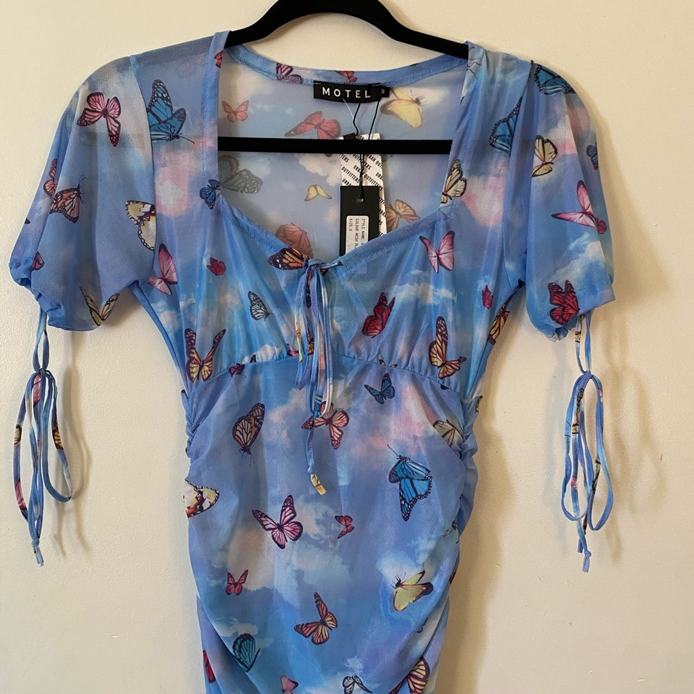 NEW- Motel Urban Outfitters Butterfly Dress